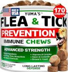 Natural Flea and Tick Chewables for Dogs - 170 Treats