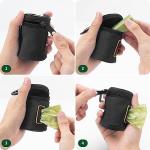 Dog Poop Bag Holder with Clip for Leash