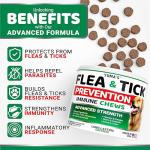 Natural Flea and Tick Chewables for Dogs - 170 Treats