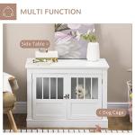 PawHut Wooden Dog Crate End Table for Small Dogs