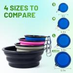 Collapsible Dog Bowls - Portable 2 Pack Set