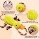 Interactive Squeaky Tug of War Duck Toy