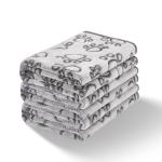 Soft Puppy Blankets - 3 Pack, Paw Print Design