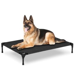 PVY Large Outdoor Dog Bed with Cooling Mesh