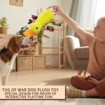 Interactive Squeaky Tug of War Duck Toy
