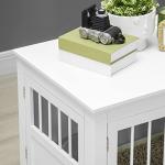 PawHut Wooden Dog Crate End Table for Small Dogs