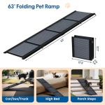 HBTower 63" Portable Dog Ramp for Cars & SUVs