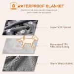 Waterproof Reversible Dog Blanket for Large Dogs