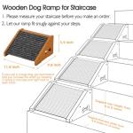 4 Pack Wooden Dog Ramp for All Pets