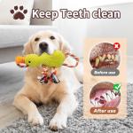 Interactive Squeaky Tug of War Duck Toy