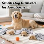Soft Puppy Blankets - 3 Pack, Paw Print Design
