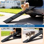 HBTower 63" Portable Dog Ramp for Cars & SUVs