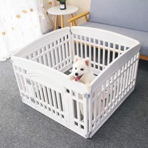 Dog Playpen Gate with 4 Folding Panels
