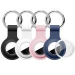 AirTag Holder Silicone Case Keychain - 4 Pack