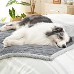 Waterproof Dog Blanket for Couch Protection, Grey