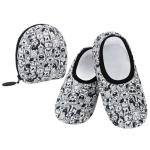 Snoozies Sherpa Travel Slippers for Women - Dogs