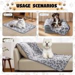 Soft Puppy Blankets - 3 Pack, Paw Print Design
