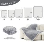 Waterproof Dog Blanket for Couch Protection, Grey