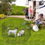 Portable Metal Dog Playpen for Indoor/Outdoor Use