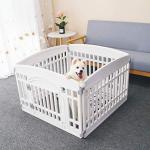 Dog Playpen Gate with 4 Folding Panels