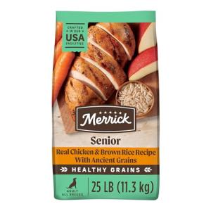 Merrick Healthy Grains Senior Chicken Dog Food 25 lb
