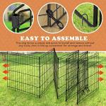 Portable Metal Dog Playpen for Indoor/Outdoor Use