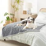 Waterproof Dog Blanket for Couch Protection, Grey