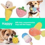 19-Pack Plush Squeaky Dog Toys for Puppies