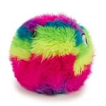 goDog Rainbow Squeaky Plush Ball Dog Toy