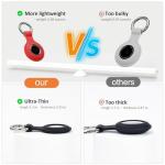 AirTag Holder Silicone Case Keychain - 4 Pack