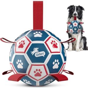 QDAN Premium Dog Training Soccer Ball Toy