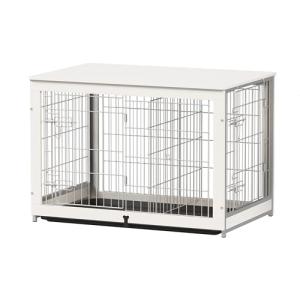 Wooden Dog Crate and End Table with Divider