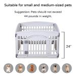 Dog Playpen Gate with 4 Folding Panels