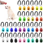 32 Pack Colorful Dog Training Clickers with Straps
