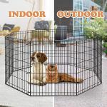 Portable Metal Dog Playpen for Indoor/Outdoor Use