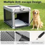 Veehoo 42-Inch Portable Soft Dog Crate