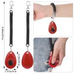 32 Pack Colorful Dog Training Clickers with Straps