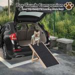 Portable Wooden Dog Ramp with Adjustable Heights