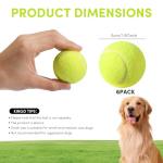 ZIYIZE Mini Tennis Balls - 6 Pack for Dogs