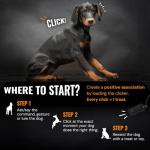 Devault Gear Black Dog Clicker with Necklace