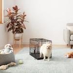 Durable Foldable Metal Pet Crate for Small Dogs