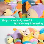 19-Pack Plush Squeaky Dog Toys for Puppies