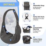 SlowTon Adjustable Dog Carrier Sling for Small Pets