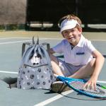 Dog Print Drawstring Backpack for Kids