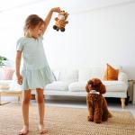 BluBrk Plush Giraffe Dog Toy with Squeakers