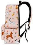 Cute Dog Flower Backpack for School and Travel