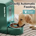 Automatic Gravity Pet Feeder and Water Dispenser Set