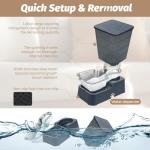 Leefele Automatic Stainless Steel Dog Water Dispenser