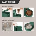 Automatic Gravity Pet Feeder and Water Dispenser Set