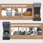 Leefele Automatic Stainless Steel Dog Water Dispenser